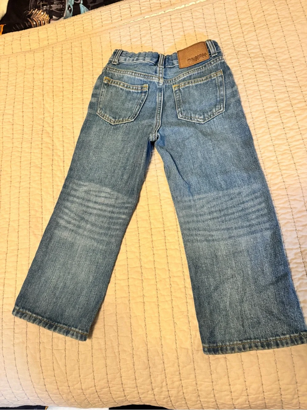 Three pair of Light and Medium Blue Denim Jeans